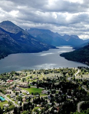 Waterton Lake view from Expat Liz who was on a working holiday visa in Canada