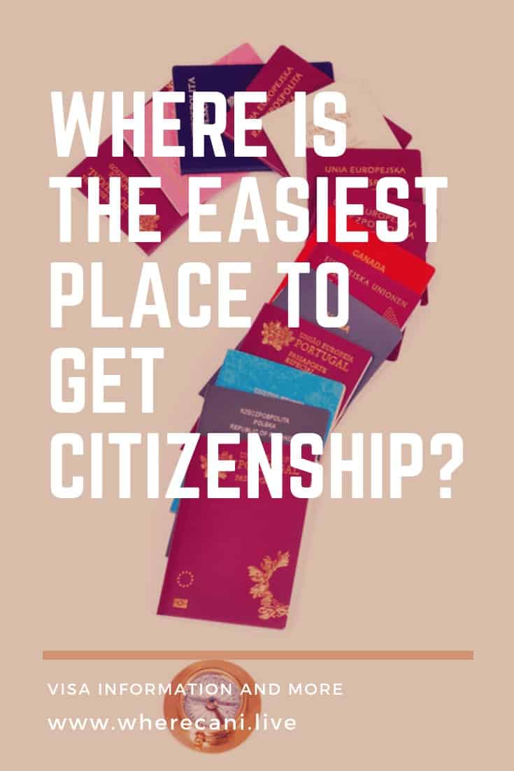 Where is it easiest to get citizenship from UK?