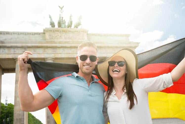Couple who have just got citizenship of Germany