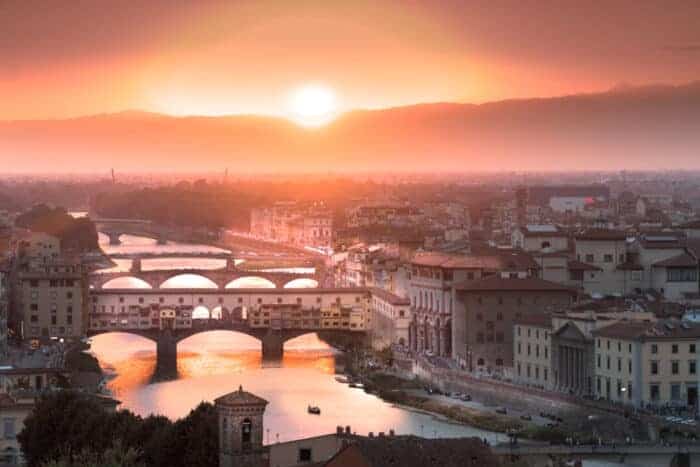 View over Florence Italy