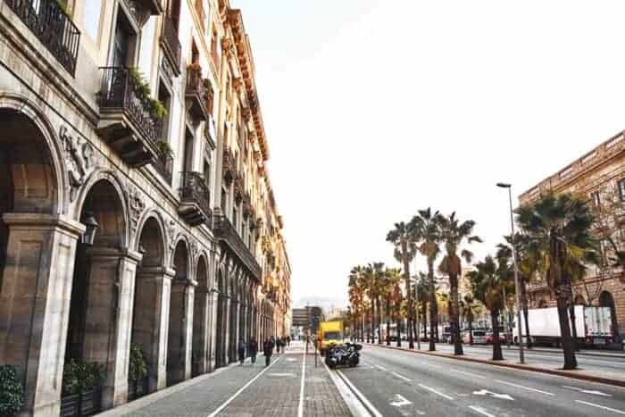 Buildings in Barcelona, Spain