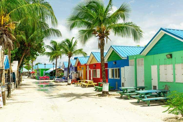 Colourful houses in Barbados