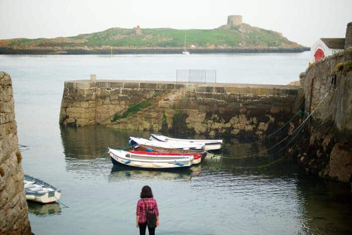 Boats in a harbour in Ireland