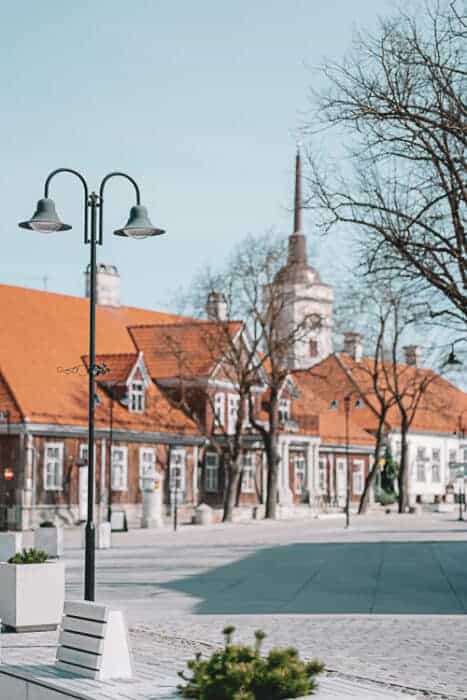 Some beautiful buildings in Tallinn, Estonia.