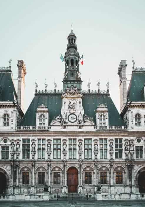 Beautiful building in Paris, France