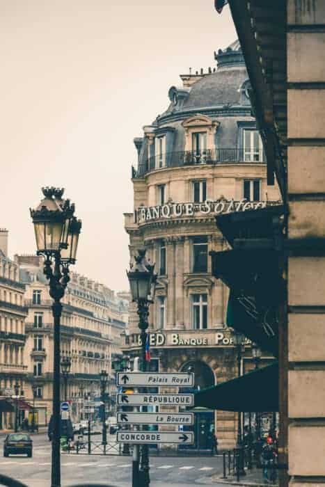 Beautiful buidings in Paris, France