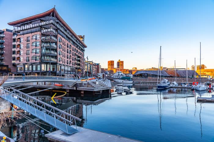 Waterfront at Oslo Harbour in Norway