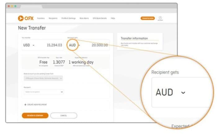 OFX transfer UX is one of the best ways to send money internationally