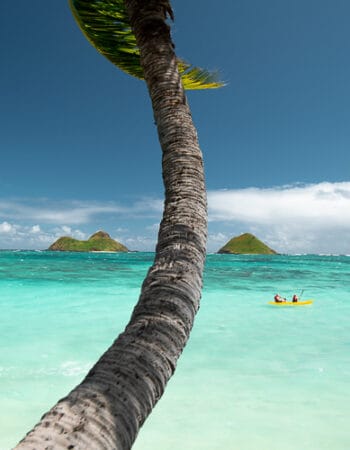 couple in the ocean in Panama