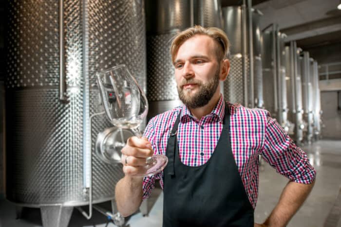 A winemaker who is working abroad on a skilled migration visa.
