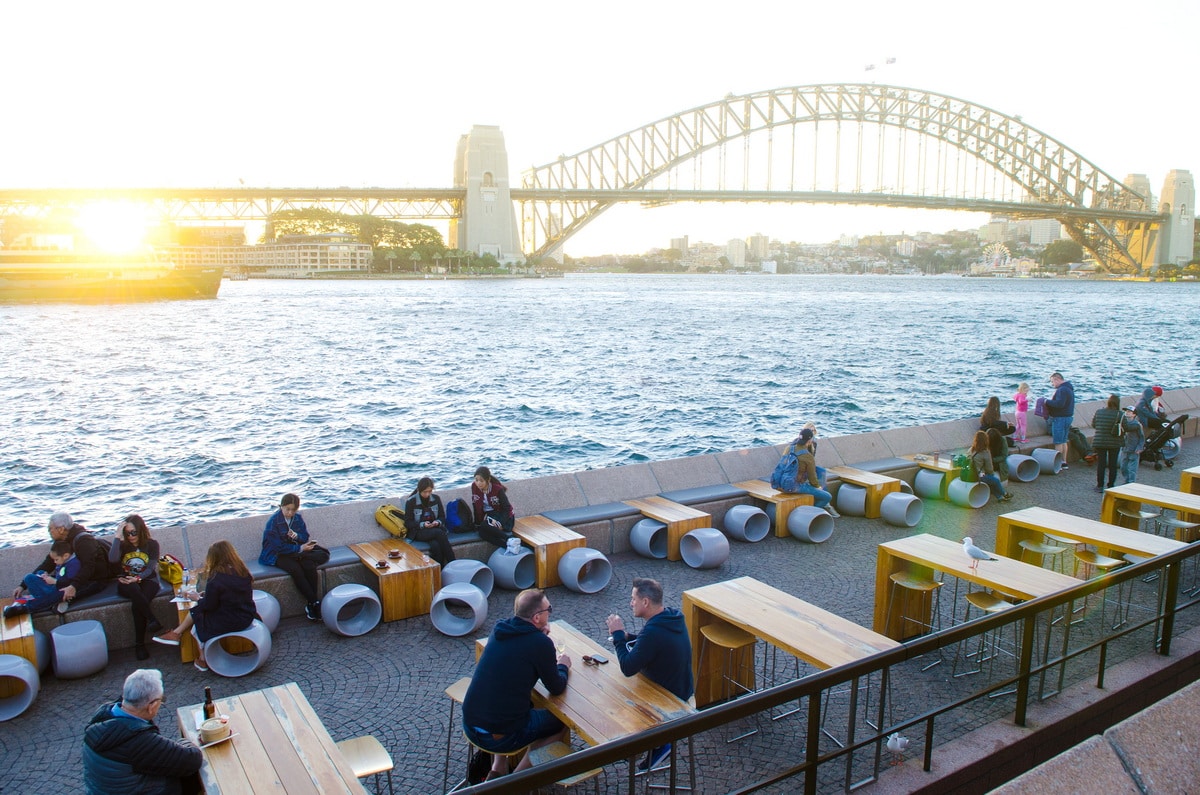 A classic view of the Sydney Harbour bridge