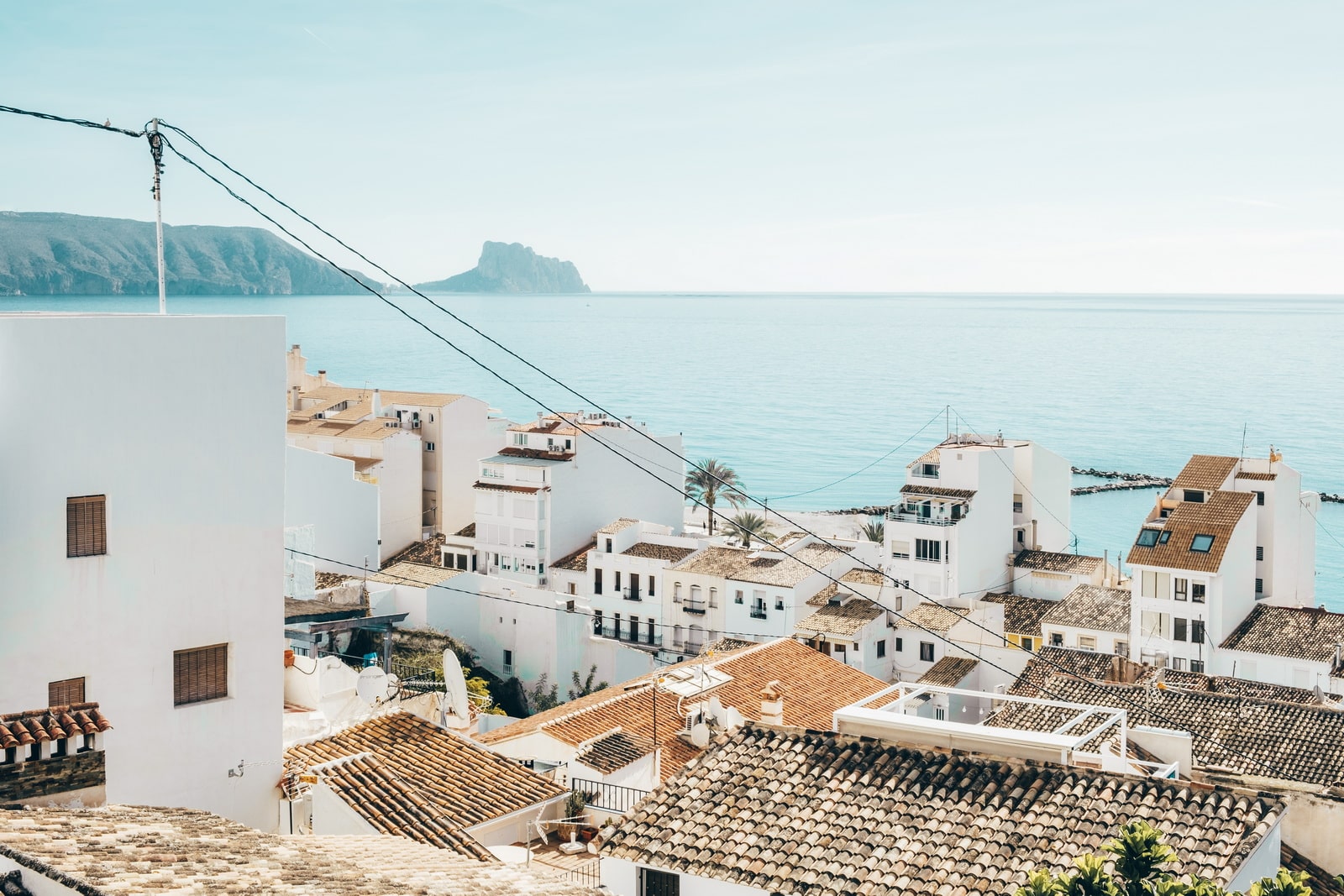White Houses and the mediterranean in Altea, Spain
