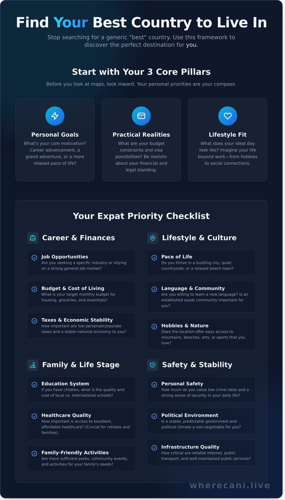 What Is the Best Country to Live In? A Guide to Finding Your Perfect Home Abroad