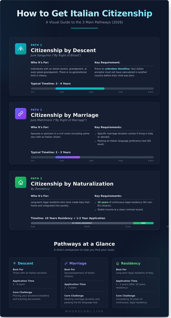 How to Get Italian Citizenship: The Complete 2026 Guide